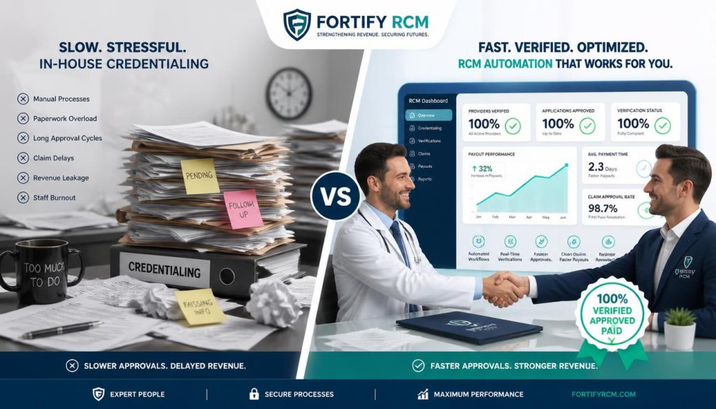 Outsource provider credentialing services to Fortify RCM